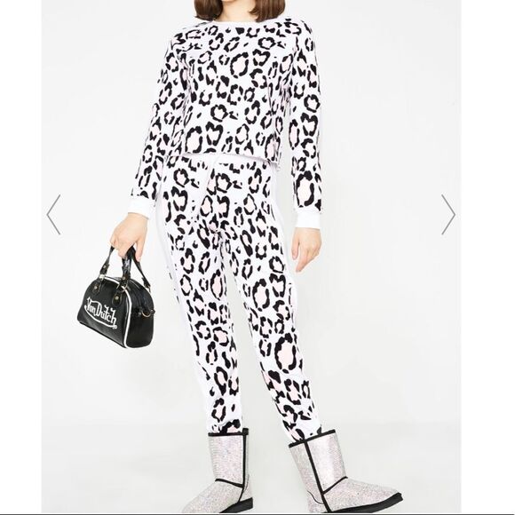 NWT Wildfox Beach House Leopard Crop Sweatshirt - Picture 9 of 10